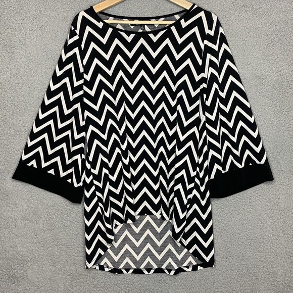 Lot of 4 Womens Black Tunic Tops Career Large Travelers Calessa Ann Taylor Loft - Picture 5 of 11